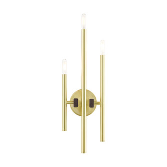 Denmark Three Light Wall Sconce in Satin Brass w/ Bronzes (107|49343-12)