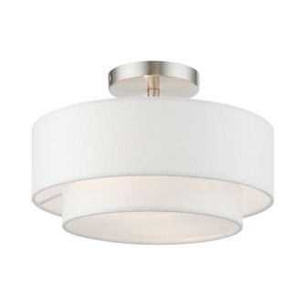 Meridian Two Light Semi-Flush Mount in Brushed Nickel (107|47151-91)