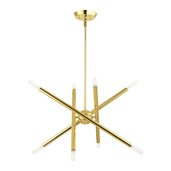 Soho Eight Light Chandelier in Polished Brass (107|46774-02)