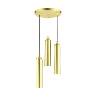 Ardmore Three Light Pendant in Satin Brass w/ Polished Brasss (107|46753-12)