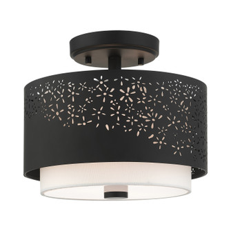 Noria Two Light Semi Flush Mount in Black (107|46267-04)