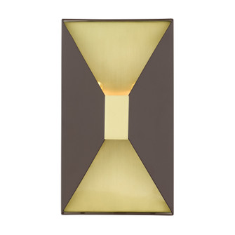 Lexford Two Light Wall Sconce in Bronze w/ Satin Brasss (107|46002-07)
