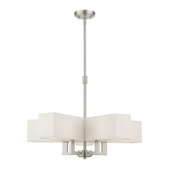 Rubix Five Light Chandelier in Brushed Nickel (107|42665-91)