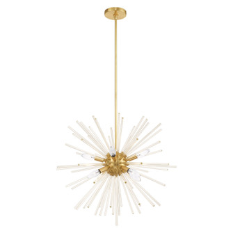 Utopia Eight Light Pendant in Satin Brass (107|41256-12)