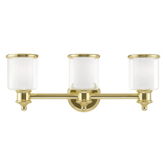 Middlebush Three Light Bath Vanity in Polished Brass (107|40213-02)
