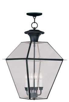 Westover Four Light Outdoor Pendant in Black (107|2387-04)