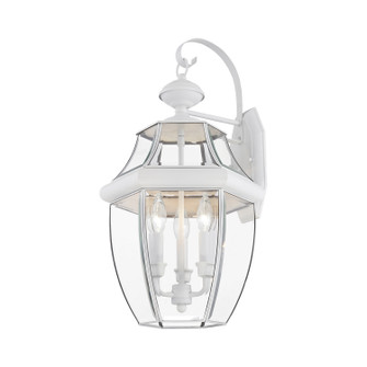Monterey Three Light Outdoor Wall Lantern in White (107|2351-03)