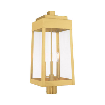 Oslo Three Light Post-Top Lanterm in Satin Brass (107|20859-12)