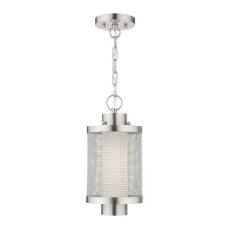 Nottingham One Light Outdoor Pendant in Brushed Nickel (107|20685-91)