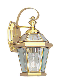 Georgetown One Light Outdoor Wall Lantern in Polished Brass (107|2061-02)