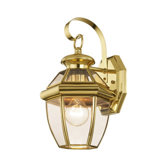 Monterey One Light Outdoor Wall Lantern in Polished Brass (107|2051-02)
