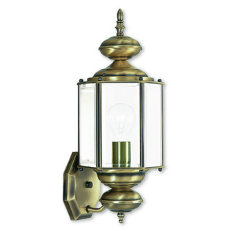Outdoor Basics One Light Outdoor Wall Lantern in Antique Brass (107|2006-01)