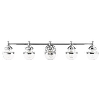 Oldwick Five Light Vanity in Polished Chrome (107|17415-05)