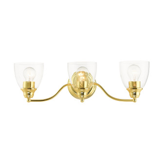 Montgomery Three Light Vanity in Polished Brass (107|15133-02)