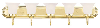 Rivera Five Light Bath Vanity in Polished Brass (107|1075-02)