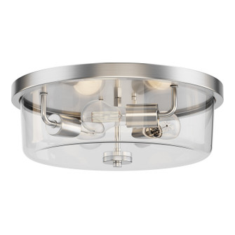 Fuller Three Light Flush Mount in Satin Nickel (16|5693CLSN)