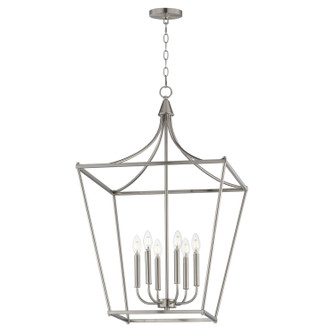 Clifton Six Light Pendant in Satin Nickel (16|25316SN)