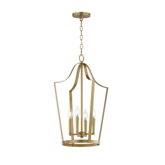 Arden Four Light Pendant in Natural Aged Brass (16|10424NAB)