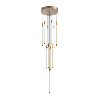 Motif LED Pendant in Brushed Gold (347|MP75121-BG)