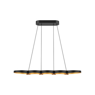 Maestro LED Island Pendant in Black/Gold (347|LP90838-BK/GD)