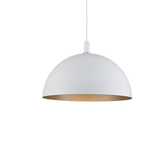 Archibald One Light Pendant in White With Gold Detail (347|492332-WH/GD)