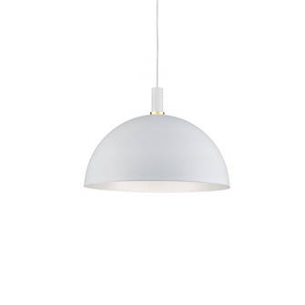 Archibald One Light Pendant in White With Gold Detail (347|492324-WH/GD)