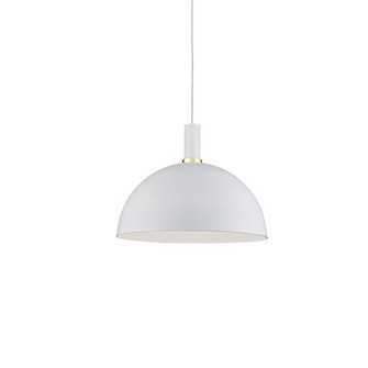 Archibald One Light Pendant in White With Gold Detail (347|492316-WH/GD)