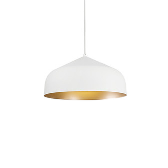 Helena One Light Pendant in White/Gold (347|49117-WH/GD)