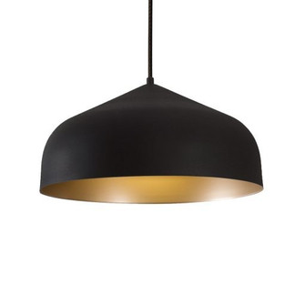 Helena One Light Pendant in Black/Gold (347|49117-BK/GD)