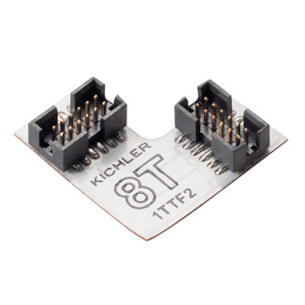 8T Tape Light Led 8T Flex 90 Deg Connector in White Material (Not Painted) (12|8T1TTF2WH)