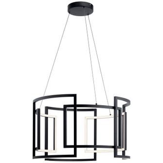 Melko LED Chandelier in Black (12|84134)