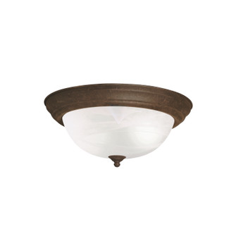 Two Light Flush Mount in Tannery Bronze (12|8109TZ)