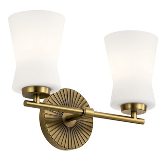 Brianne Two Light Bath in Brushed Natural Brass (12|55116BNB)