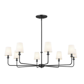 Pallas Eight Light Chandelier in Black (12|52517BK)