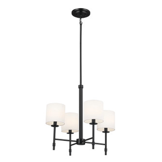 Ali Four Light Chandelier in Black (12|52504BK)
