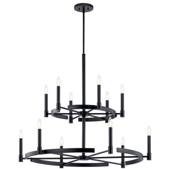 Tolani 12 Light Chandelier in Black (12|52428BK)