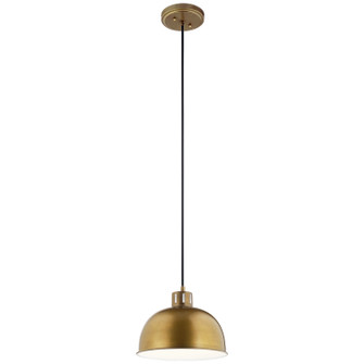 Zailey One Light Pendant in Natural Brass (12|52152NBR)