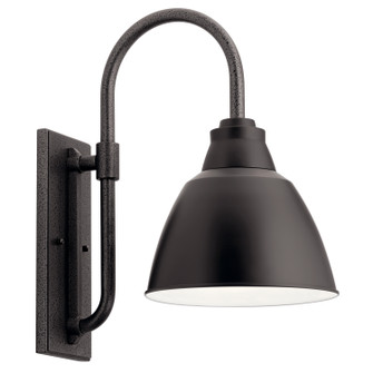 Pellinord One Light Outdoor Wall Mount in Black (12|49837BK)