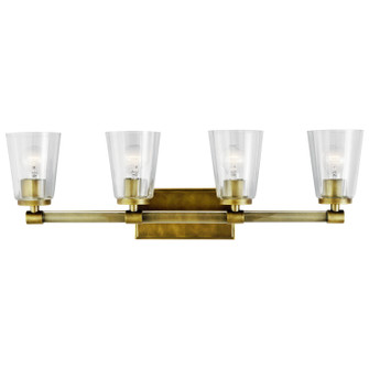 Audrea Four Light Bath in Natural Brass (12|45869NBR)