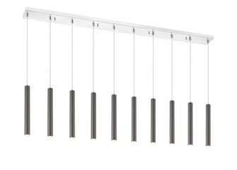 Forest LED Linear Chandelier in Chrome (224|917MP12PBL-LED-10LCH)