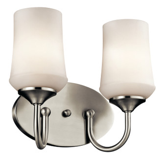 Aubrey Two Light Bath in Brushed Nickel (12|45569NI)