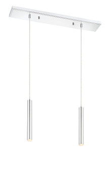 Forest LED Linear Chandelier in Chrome (224|917MP12-CH-LED-2LCH)