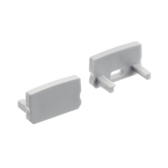 Ils Te Series Tape Extrusion End Cap 5 Pair in Silver (12|1TEE1SWSFHSIL)