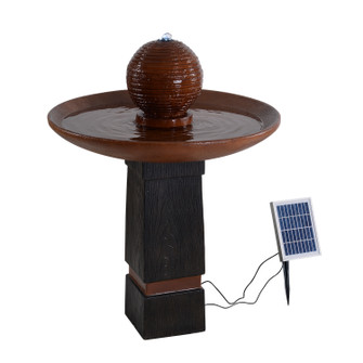 Oswego LED Fountain in Wood Grain and Copper (87|51026WDGCOPSOL)