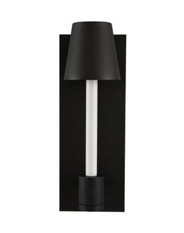 Candelero Outdoor LED Wall Sconce in Matte Black w White Accent (33|405322MBW)