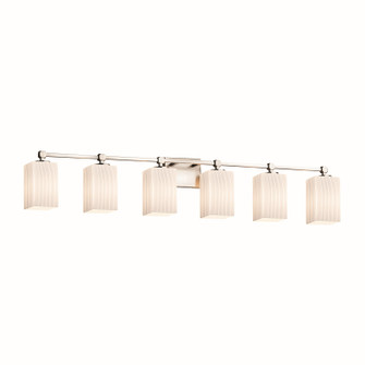 Fusion Six Light Bath Bar in Brushed Nickel (102|FSN-8426-15-RBON-NCKL)