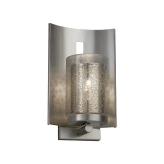 Fusion One Light Outdoor Wall Sconce in Brushed Nickel (102|FSN-7591W-10-MROR-NCKL)