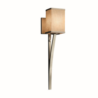 Textile One Light Wall Sconce in Brushed Nickel (102|FAB-8791-15-CREM-NCKL)