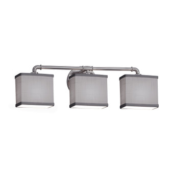 Textile LED Bath Bar in Brushed Nickel (102|FAB-8463-55-GRAY-NCKL-LED3-2100)