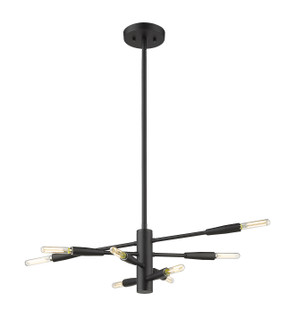 Ascension Eight Light Chandelier in Matte Black (224|737-8MB)